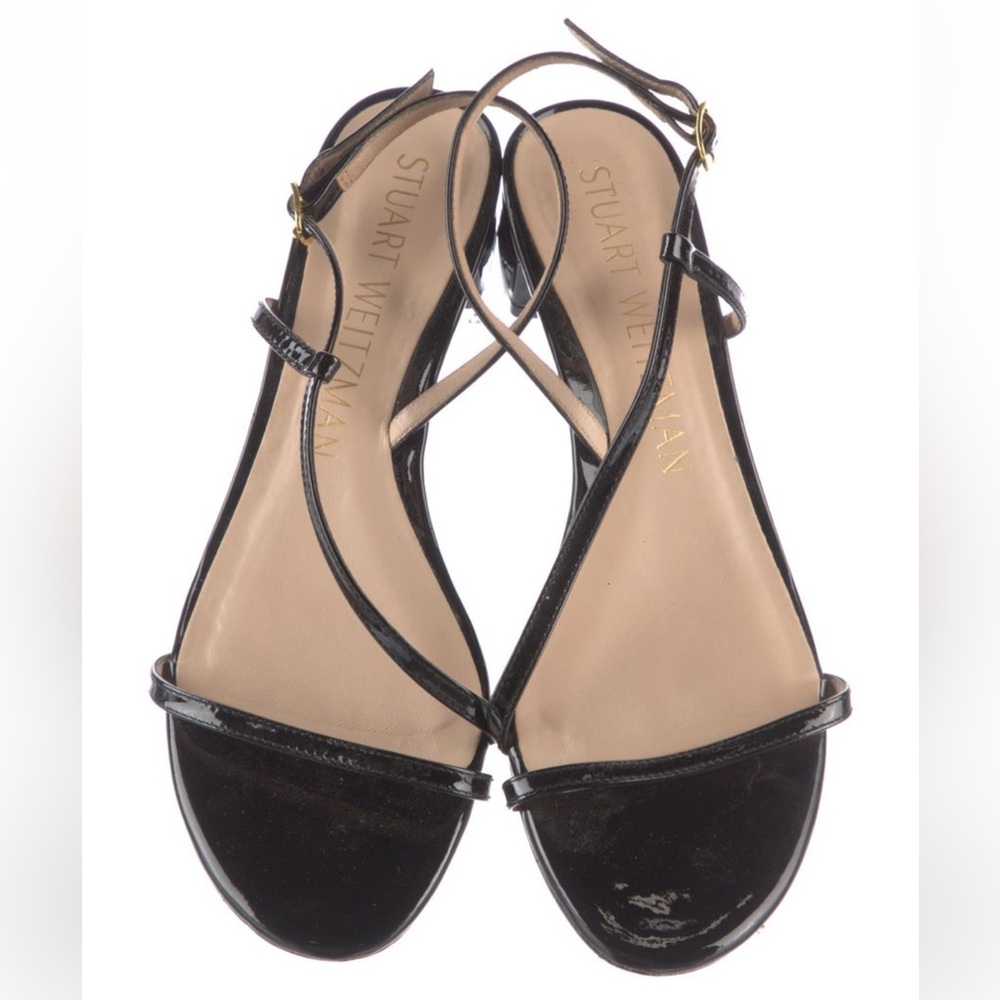 Vintage Stuart Weitzman Black Heeled Sandals